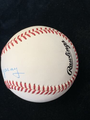 Frenchy Bordagaray Yankees Reds Dodgers SIGNED Official NL Coleman Baseball