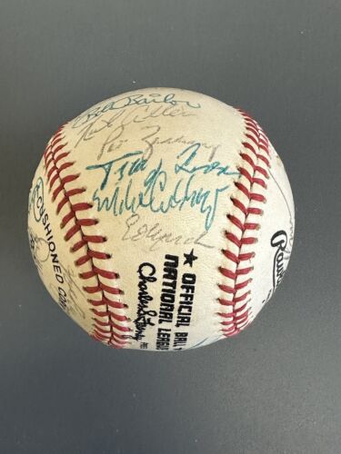 1981 New York Mets TEAM SIGNED Official NL Baseball 28 sig w/ Gibson Torre Staub