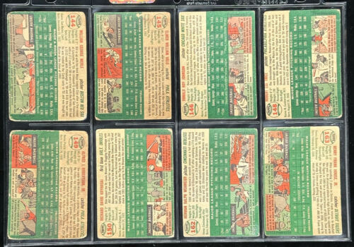 1954 Topps Baseball Starter Set Lot of 75 Different Commons - Low Grade