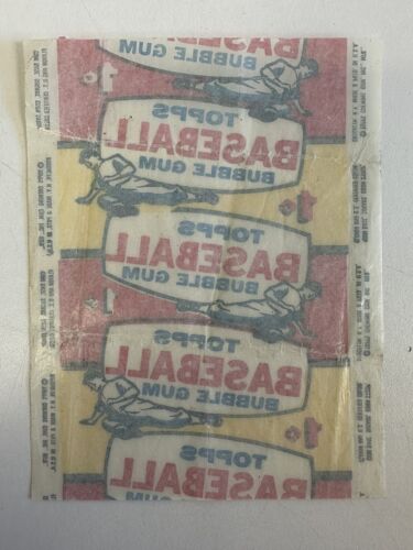 1957 Topps Baseball Card 1-cent Wax Pack Wrapper - Rare