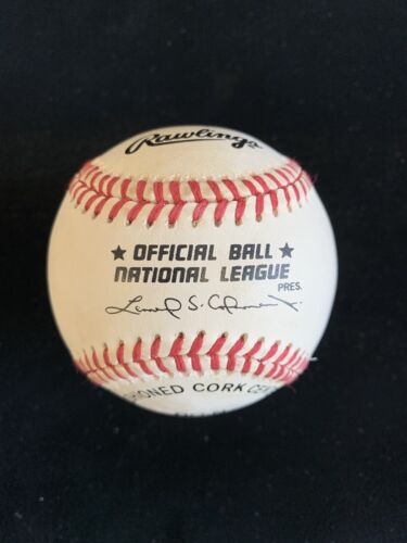 Rocky Bridges Dodgers Reds SIGNED Official NL Coleman Baseball w/ hologram