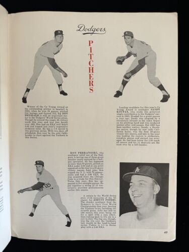 1963 New York Yankees World Series Program vs Los Angeles Dodgers - Scored - VG+