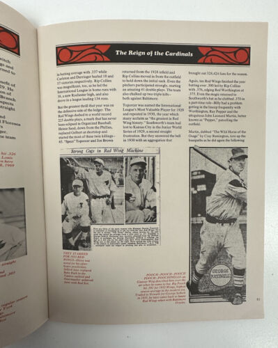 1969 Rochester Red Wings Pictorial History Publication - A Love Story (EX)