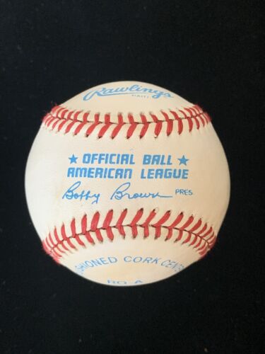 Jim Palmer Orioles HOFer SIGNED Official AL Bobby Brown Baseball w/ hologram