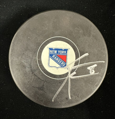 Kevin Klein #8 New York Rangers Defense 2013-17 SIGNED Hockey Puck w/ Hologram