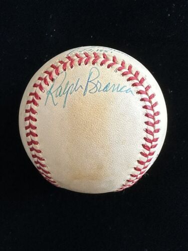 Bobby Thomson Oct. 3, 1951 Ralph Branca SIGNED Official NL Baseball w/ hologram