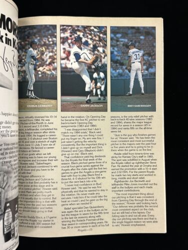 1985 World Series Official Baseball Program Unscored National Edition NM