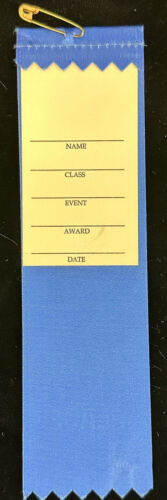 1958-1986 Ted Williams Camp First Place 1.5 x6” Blue Award Ribbon w/ Pinback