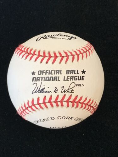 Johnny Podres Dodgers 1953-1966 SIGNED Official NL W. White Baseball w/ hologram