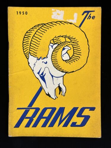 1950 Los Angeles Rams NFL Football Press Radio & TV Media Guide