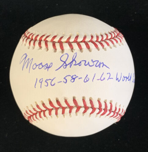 Moose Skowron 1958-58-61-62 World Champs SIGNED Official ML Baseball w/hologram