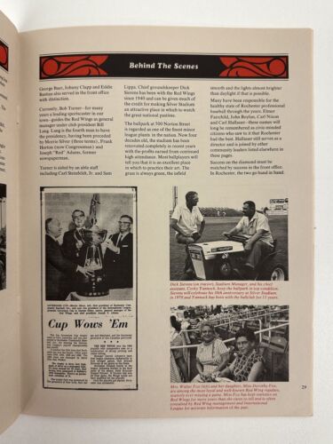 1969 Rochester Red Wings Pictorial History Publication - A Love Story (EX)