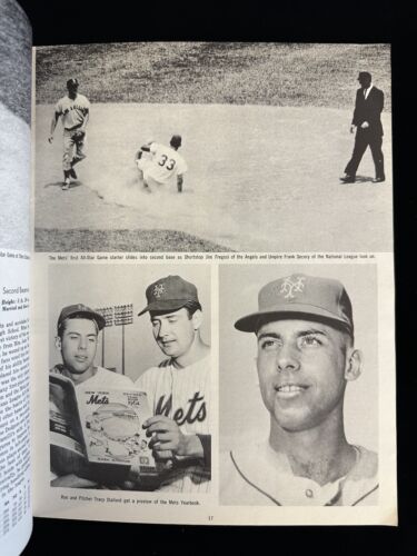 1964 New York Mets REVISED (in orange) Official Baseball Yearbook VG-EX