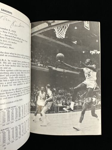 Original 1967-68 Boston Celtics NBA Basketball Yearbook / Media Guide w/ Russell