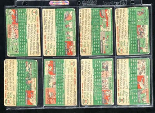 1954 Topps Baseball Starter Set Lot of 75 Different Commons - Low Grade