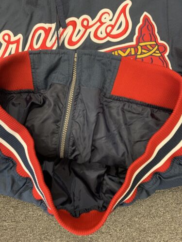 2001-2003 Rafael Belliard Game Used Braves Minor League Nylon Jacket w/ USA Flag