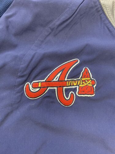 2002 Lynn Jones Macon Braves Manager Minor League Game Used Pullover Windbreaker