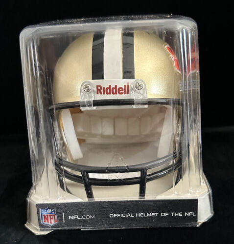 Drew Brees SB XLIV MVP New Orleans Saints SIGNED Mini Football Helmet STEINER