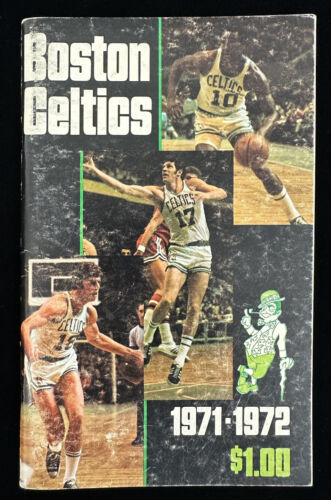 Original 1971-72 Boston Celtics NBA Basketball Yearbook / Media Guide