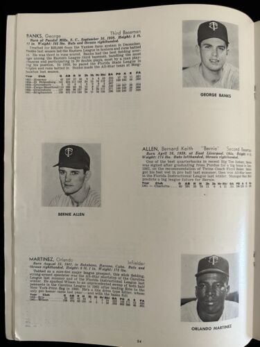 1962 Minnesota Twins Official REVISED Yearbook - EX