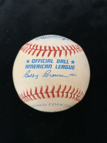 Roger Clemens ROCKET Red Sox SIGNED Official AL Bobby Brown Baseball w/ hologram