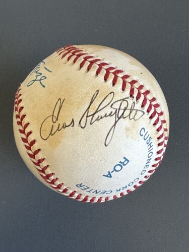 Mize / Slaughter / Feller MULTI SIGNED HOFers Official AL Baseball w/ hologram