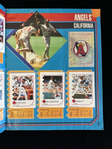 1992 Panini Baseball Collectible Stickers Album Complete Set of 288 (Adhered)