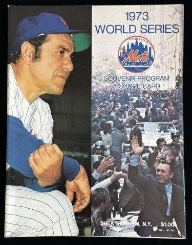 1973 New York Mets World Series Program vs Oakland A’s - NM Unscored