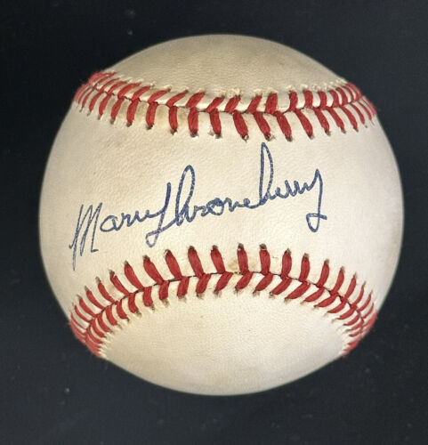 Marv Throneberry (deceased 1994) Yankees SIGNED Official AL Baseball w/hologram