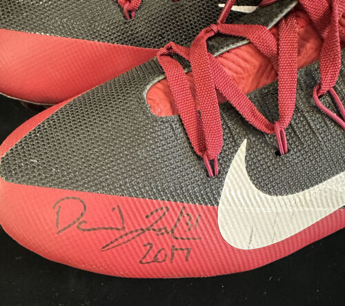 2017 David Johnson #31 Arizona Cardinals DUAL SIGNED Game Used NFL Nike Cleats