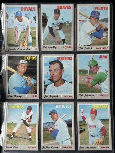 Lot of 59 Different 1970 Topps High Number Baseball Cards Overall EX-MT