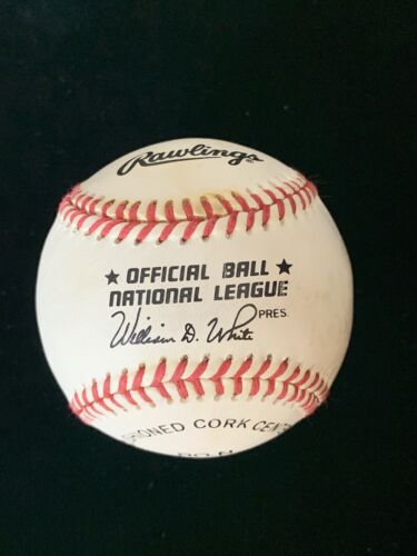 Roy Sievers Browns / Senators SIGNED Official NL W. White Baseball w/ hologram