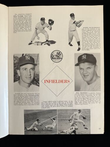 1962 New York Yankees World Series Program vs San Francisco Giants VG-EX