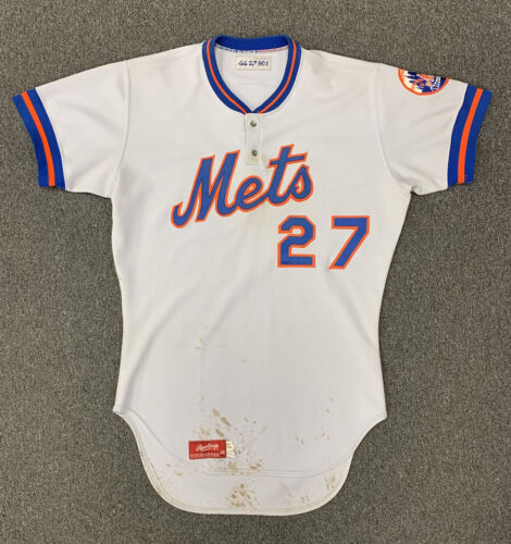 1980 Craig Swan New York Mets Game Used Road Polyester Knit Pullover Jersey #27