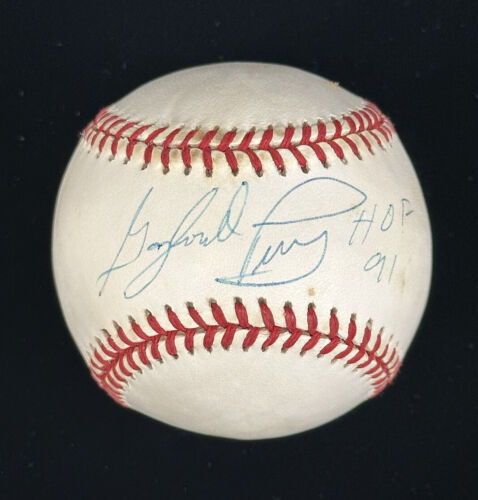 Gaylord Perry HOF 91 SIGNED Official AL Bobby Brown Baseball w/ hologram