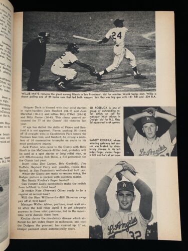 1963 Street & Smith Baseball Yearbook Tom Tresh New York Yankees NM-MT