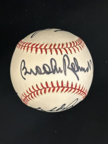 Gibson Powell Perry Fingers Robinson SIGNED Official 1991 AS Baseball w/hologram