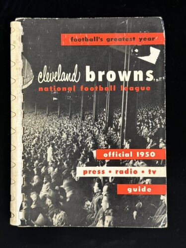 1950 Cleveland Browns NFL Football Press Radio & TV Media Guide