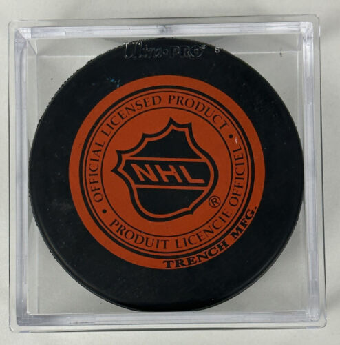 Arturs Irbe San Jose Sharks 1991-1995 Goalie SIGNED NHL Hockey Puck w/ Hologram