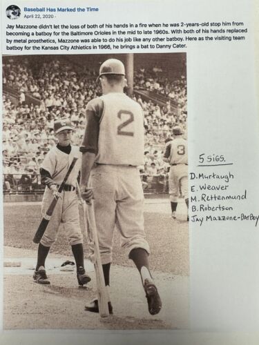 1972 Maryland Baseball Banquet MULTI SIGNED Program 5 sigs w/ RARE Batboy Auto.