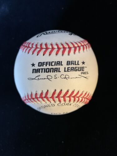 Roberto Alomar #12 Mets HOFer SIGNED Official NL Coleman Baseball w/ hologram