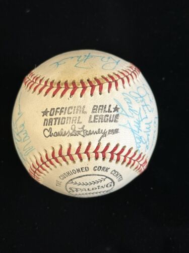 HOFers & Stars MULTI SIGNED Official NL Feeney Baseball 21 sigs w/ Musial & Fox