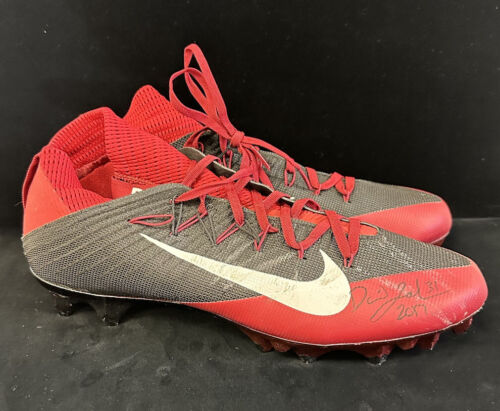 2017 David Johnson #31 Arizona Cardinals DUAL SIGNED Game Used NFL Nike Cleats