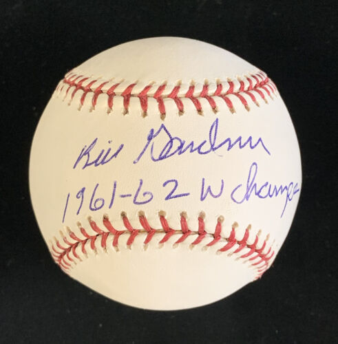 Bill Gardner 1961-62 WS Champs Yankees SIGNED Official ML Baseball w/hologram