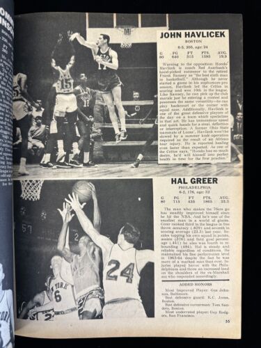 1964-65 Pro Basketball Illustrated Volume 1 No. 1 - Bill Russell - EX w/pen mark