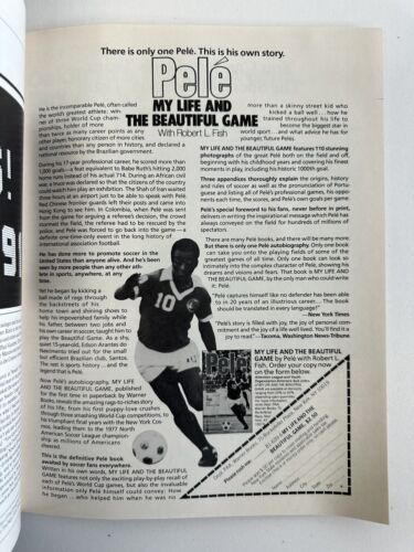 April 2, 1978 NASL Cosmos Soccer Program + 1 Ticket - Chinaglia Scores 3 Goals