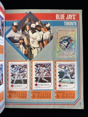 1992 Panini Baseball Collectible Stickers Album Complete Set of 288 (Adhered)