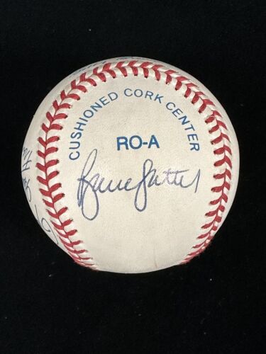 HOF Pitchers + Fran Healy MULTI SIGNED Official AL Baseball 5 sigs w/ Hologram