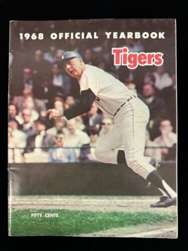 1968 Detroit Tigers Official Baseball Yearbook - Al Kaline cover - EX