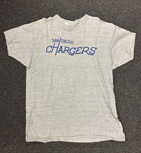 1960’s San Diego Chargers Game Used AFL Cotton Football Practice T-Shirt size 52